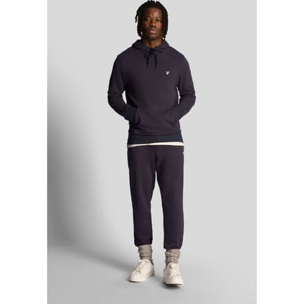 Lyle & Scott Loopback Utility Hoodie Midnight Navy Taglia: M | Felpe con cappuccio Outlet | Uomo | Blu