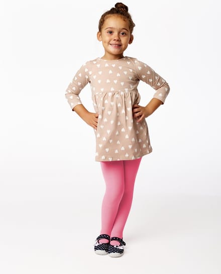 Merry Style WL-010 Kinderen Panty - 60 DEN -Microvezel - Meisjes - Polyamide - Roze - 152-158