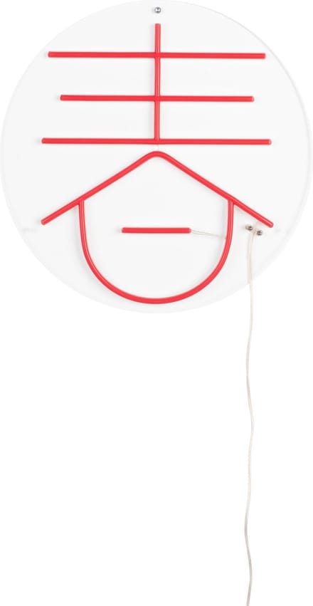Dutchbone Sya Spring Neon Wandlamp - Oranje