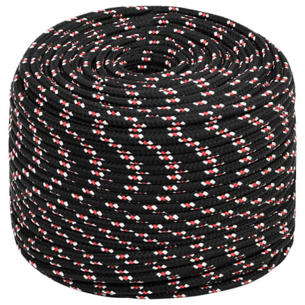 vidaXL - Boot - touw - 10 - mm - 100 - m - polypropyleen - zwart