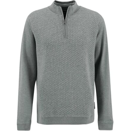 Fynch-Hatton Trui Sweater Troyer Quilted Silver / male