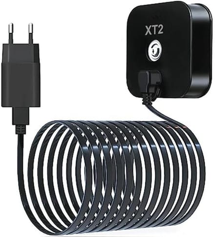 3M Micro USB Oplaadkabel met 90 Graden Hoek en Wasserdichte Adapter voor Blink XT XT2 Camera's