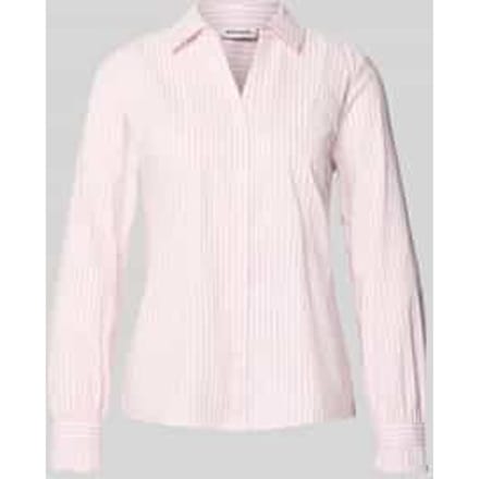 Overhemdblouse van katoenmix