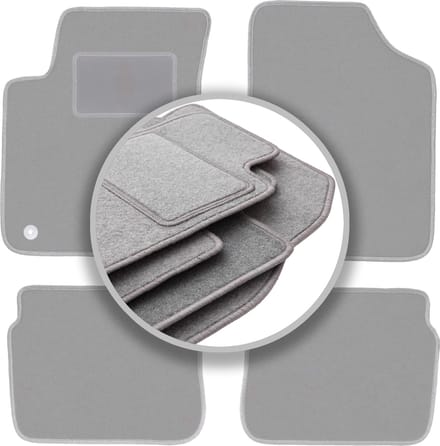 Automatten asgrijs voor: Hyundai i10 hatchback (2007-2013)