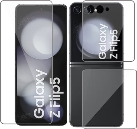 Screenprotector geschikt voor Samsung Galaxy Z Flip 5 - Folie Screen Protector Screenprotector