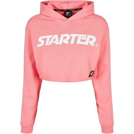Starter Black Label - Logo pinkgrapefruit Crop Hoodie - S - Roze