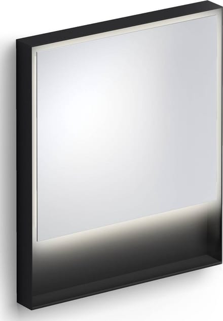 Clou Look at Me spiegel, 70cm, LED-verlichting, IP44, mat zwart