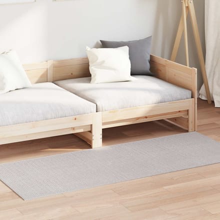 vidaXL - Binnen - kleed - LUGO - Crèmekleurig - 200 - x - 80 - cm - Polyester