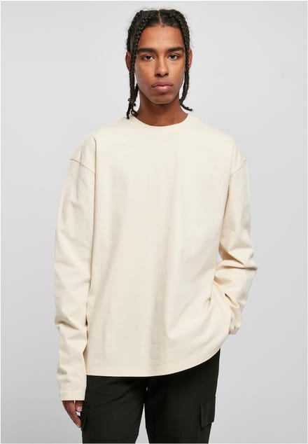 Urban Classics - Ultra Heavy Oversized Longsleeve shirt - L - Ivoorkleurig