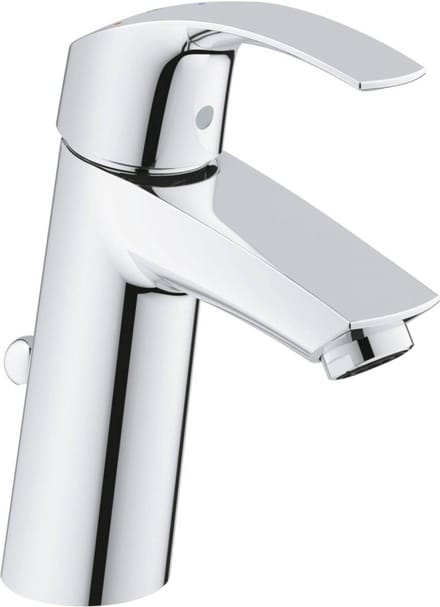 GROHE Eurosmart New Wastafelkraan - Medium Uitloop - Met Trekwaste - Chroom - 2339310E