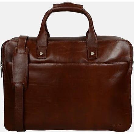 Claudio Ferrici laptoptas 15 inch brown