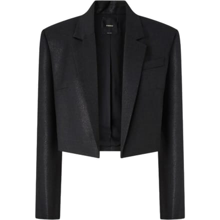 damesjassen Pinko - eliana spencer gessato lurex - zwart