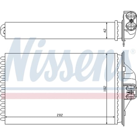 Warmtewisselaar, interieur verwarming NISSENS 70975