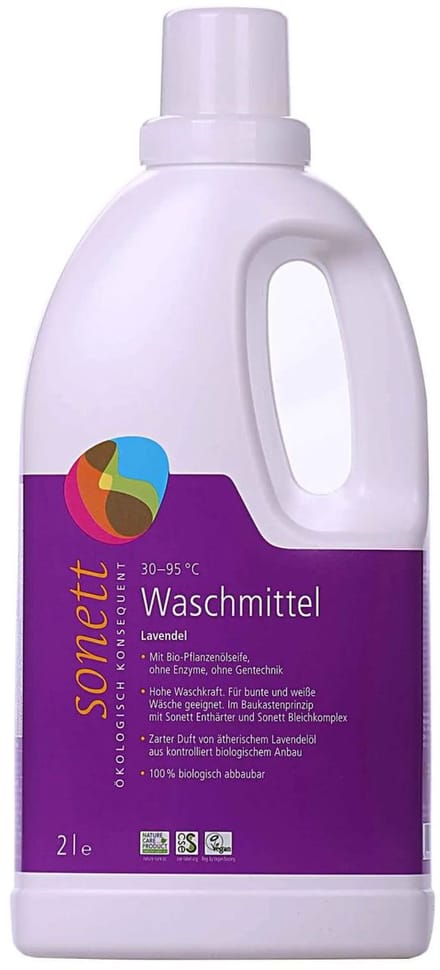 Ecologisch vloeibaar wasmiddel lavendel 2L voor bonte was
