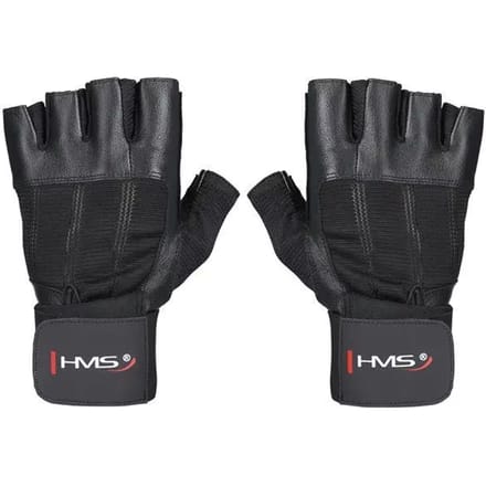 HMS RST04 Serie - Trainingshandschoenen - Zwart - Leer en Mesh