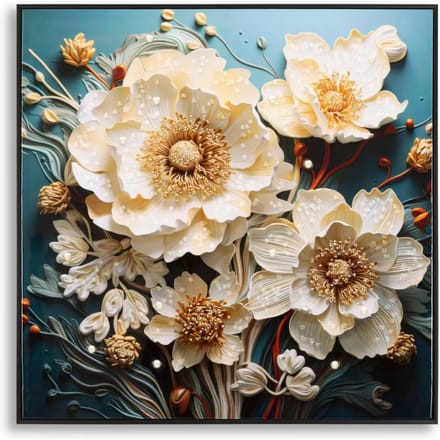 Muurdecoratie schilderij op canvas met lijst Mauro Ferretti Laccato Narcy B