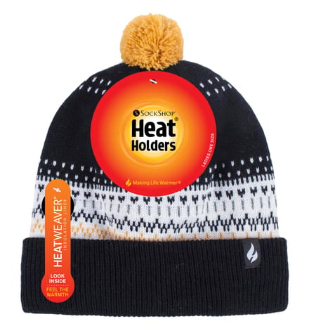 Heat Holders - Thermische wintermuts voor dames - Zwart