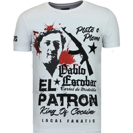 Local Fanatic El patron pablo rhinestone t-shirt