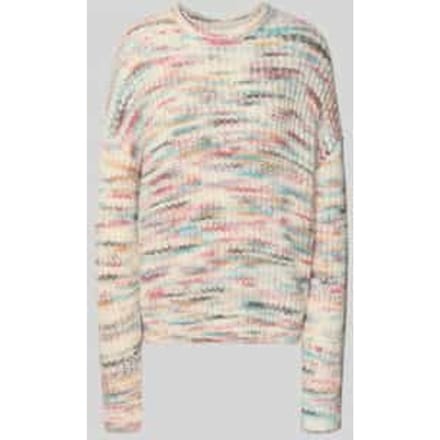 Oversized pullover in gebreide look met wol en alpaca