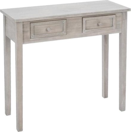 Atmosphera - Wandkast - Hout - 2 Lades - Grijs - 80 x 30 x 76 cm