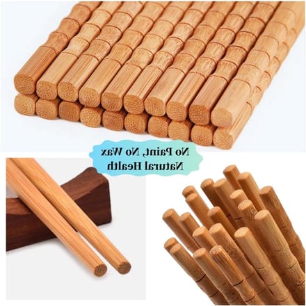 Herbruikbare bamboe houten eetstokjes - 30 paar, natuurlijk en antislip, ideaal voor beginners en restaurants