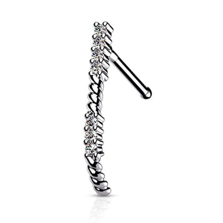 Neuspiercing PVD crawler 0.8x6 - zilver - LMPiercings