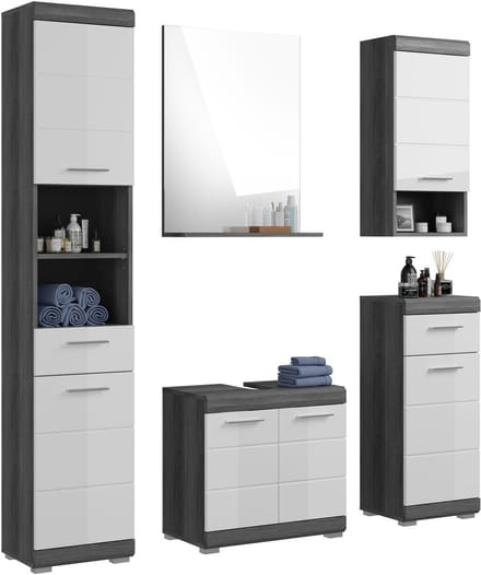 xonox.home badkamermeubel Scout rookzilver imitatie 164x191x34 cm