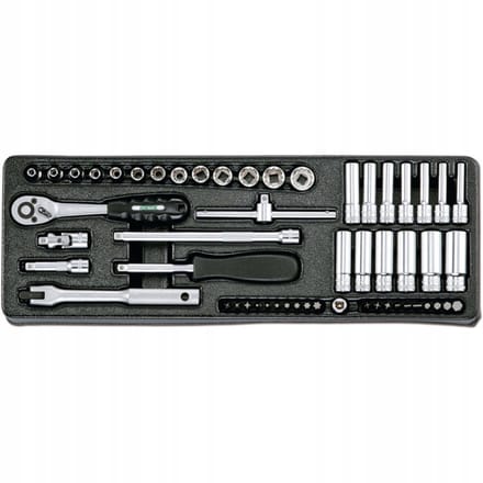 Honiton 54-delige 1/4" doppenset met ratel en bits