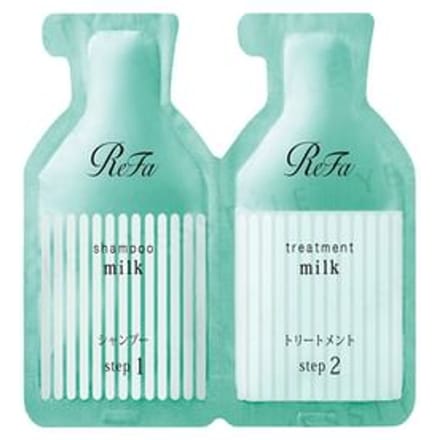 MTG - ReFa Milk Protein Shampoo & Treatment Milk Straight Trial Set 10ml+10g