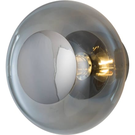 EBB & FLOW wandlamp Horizon Surface, rookgrijs, Ø 21 cm