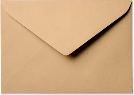 Envelop Kraft 15,6 x 22 cm Bruin 60 stuks