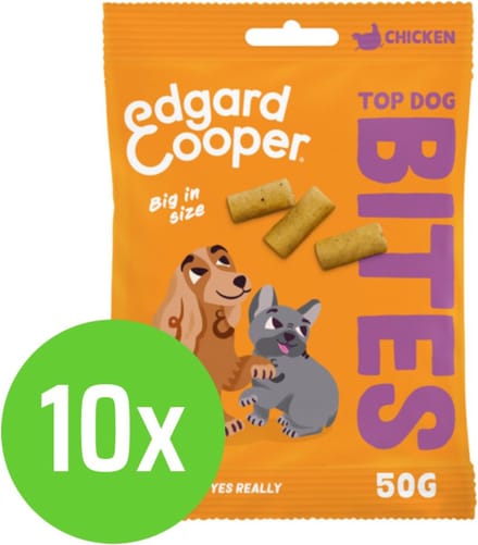 Edgard & Cooper Bite Chicken Large - Hondensnack - 50 gram - 10 verpakkingen