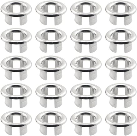 Wastafel Overloop Covers - Afvoer Ring Decoratie - Gootsteen Afdekken - Holle Decoratieve Ring - 29mm Buitendiameter - Verchroomd