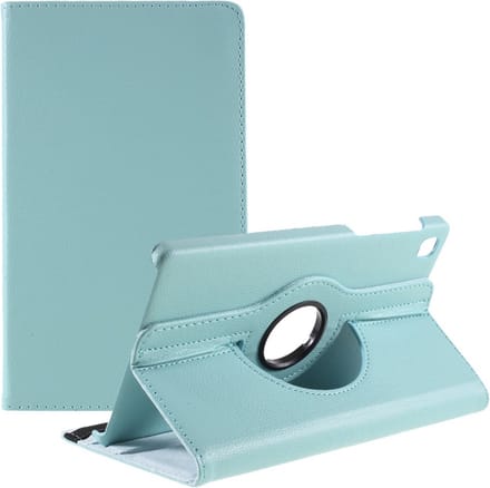 Tablethoes geschikt voor Samsung Galaxy Tab A7 Lite Hoesje - 360° Rotating Book Case - Lichtblauw