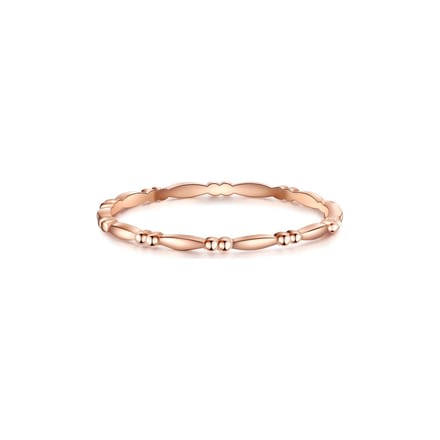 Gems München Dames Dames ring 925 sterling zilver 48 Roségoud 32019737
