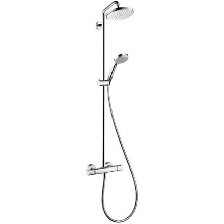 Hansgrohe Croma 220 Showerpipe with shower arm 40 cm, swiveling