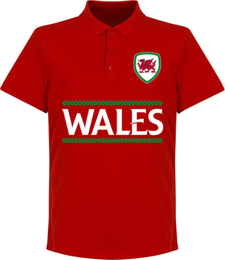 Wales Reliëf Team Polo - Rood - M