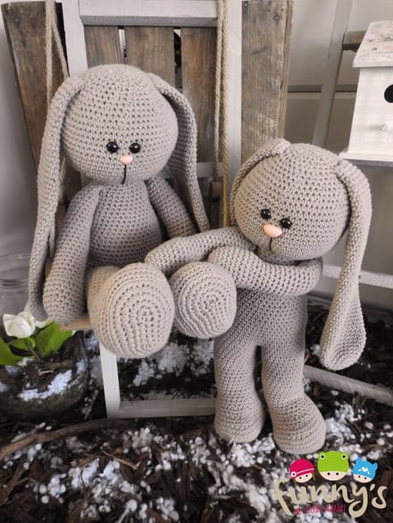 Haakpakket XXL Funny Bunny Basic taupe