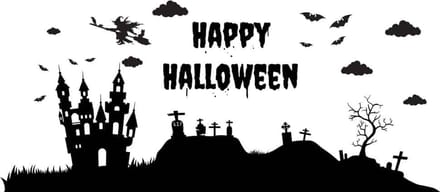 Halloween Raamsticker Herbruikbaar - versiering - raamdecoratie -