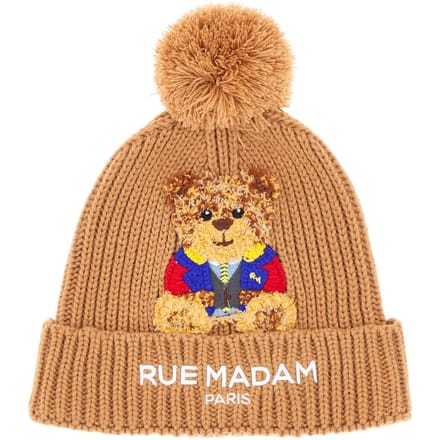 Marvin beanie Woman Rue Madam Paris 1504-SOFTCAMEL Bruin
