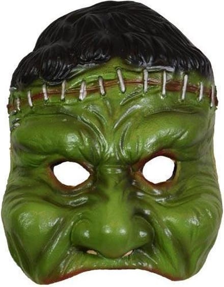 Witbaard Verkleedmasker Monster Rubber Groen One-size