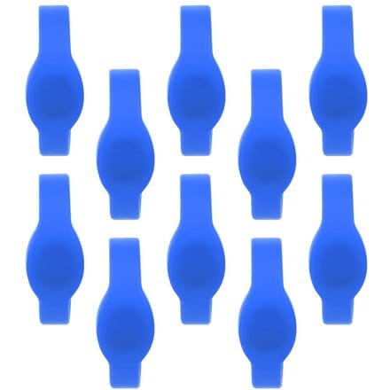 10 stuks 125Khz RFID Polsband Siliconen Armband IP68 Waterdicht ID-kaart voor Zwembad Sauna blauw