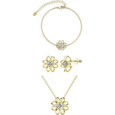 Daffodil Parures - Goud en Kristal