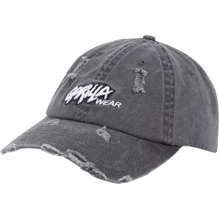 Gorilla Wear Galway Distressed Cap - Pet - Washed Grijs
