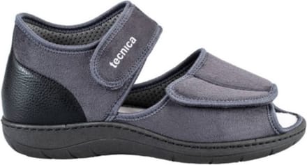 TECNICA 5 Pantoffel Sandaal, Comfortschoen - Unisex - wijdte XL - grijs - maat 41