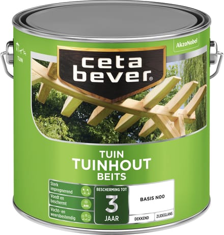 Cetabever - Tuinbeits Tuinhout Dekkend - Klassiek Bruin - Mengverf - 2,5 L