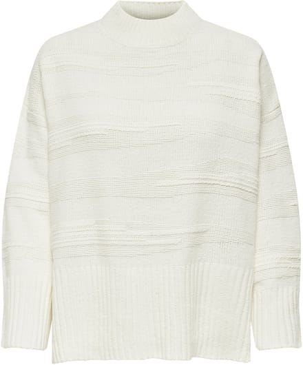Only Trui Onlima Ls Loose Struc Highneck Cc K 15324514 Cloud Dancer Dames Maat - S