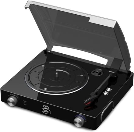 Stijlvolle Draaitafel met Ingebouwde Speakers - USB en 3 Snelheden