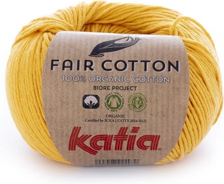 Katia Fair Cotton - 20 geel - Biologisch Katoengaren