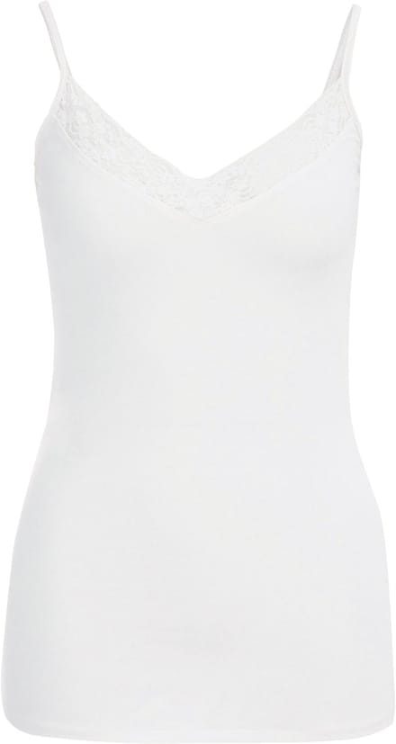 WE Fashion Dames singlet met kant